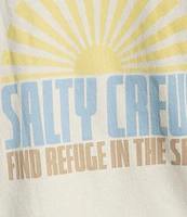 Salty Crew In The Rays Graphic Short Sleeve Cropped T-Shirt