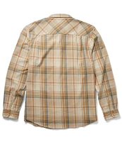 Salty Crew Long Sleeve Daybreak Yarn Dyed Plaid Flannel Shirt