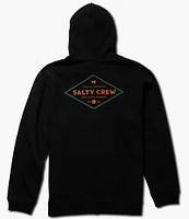 Salty Crew Long Sleeve Double Diamond Zippered Hoodie