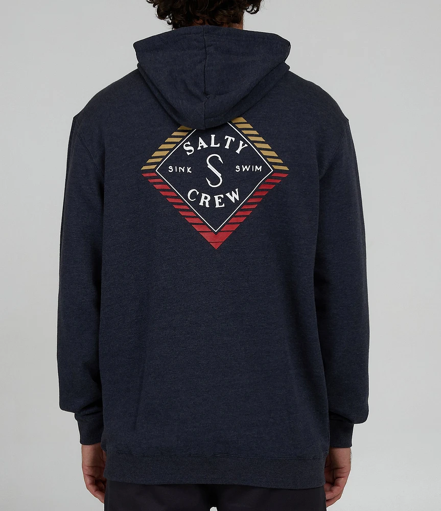 Salty Crew Long Sleeve Faded Zip Fleece Hoodie