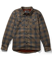 Salty Crew Long Sleeve Fathom Tech Yarn-Dyed Plaid Twill Shacket