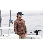 Salty Crew Long Sleeve Fathom Yarn-Dyed Plaid Tech Flannel Woven Shirt