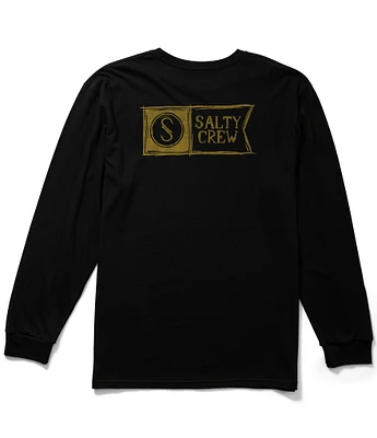 Salty Crew Long Sleeve Sketchy Alpha Graphic T-Shirt