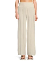 Salty Crew Mainland High Rise Printed Wide Leg Beach Pants