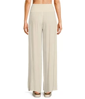 Salty Crew Mainland High Rise Printed Wide Leg Beach Pants