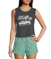 Salty Crew Outside Sleeveless Cropped Tank Top