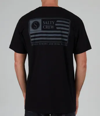 Salty Crew Short Sleeve Freedom Flag Graphic T-Shirt