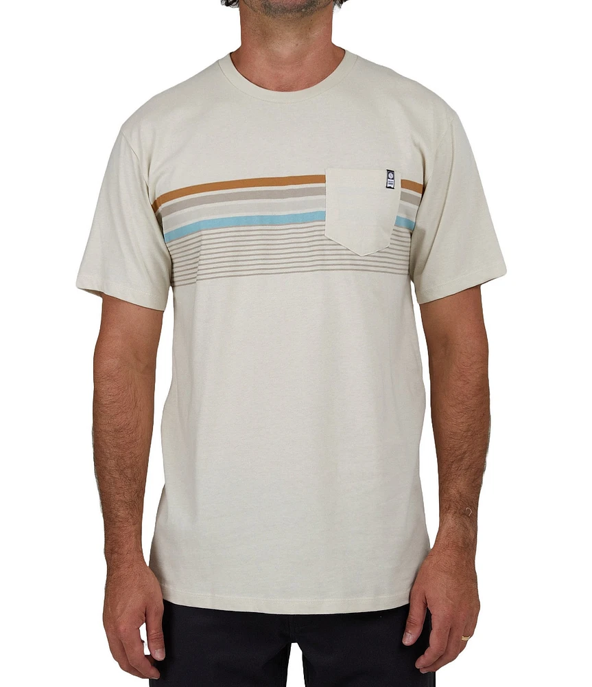 Salty Crew Short Sleeve Lineup Stripe Premium T-Shirt