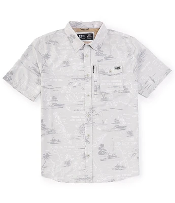 Salty Crew Short Sleeve Seafarer Tech Woven Shirt