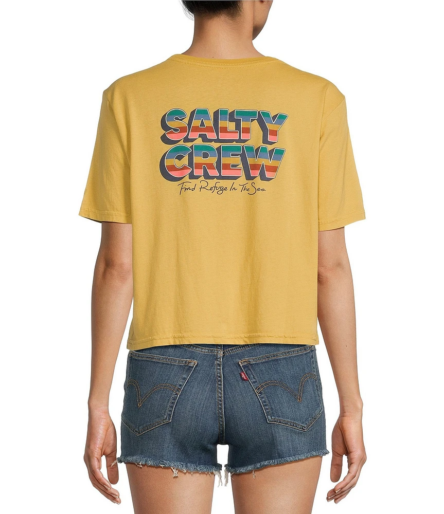 Salty Crew Summertime Cropped Boxy Graphic T-Shirt