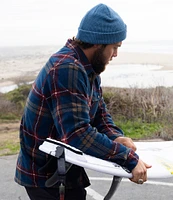 Salty Crew Swellter Long Sleeve PolarFleece™ Plaid Shirt