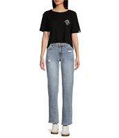 Salty Crew Tippet Fill Graphic Cropped T-Shirt