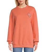 Salty Crew Tippet Fill Long Sleeve Brushed Fleece Sweatshirt