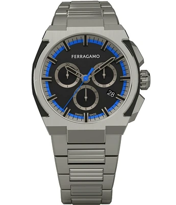 Salvatore Ferragamo Men's Ferragamo Supreme Chrono Stainless Steel Watch