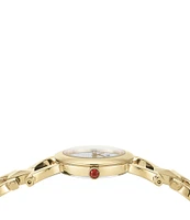 Salvatore Ferragamo Women's Double Gancini Stud Gold Stainless Steel Bracelet Watch