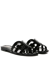 Sam Edelman Bay Patent Double E Logo Slide Sandals