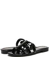 Sam Edelman Bay Patent Double E Logo Slide Sandals