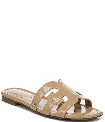 Sam Edelman Bay Patent Double E Logo Slide Sandals