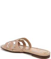 Sam Edelman Bay Gem Leather Double E Logo Slide Sandals