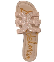 Sam Edelman Bay Gem Leather Double E Logo Slide Sandals