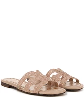 Sam Edelman Bay Gem Leather Double E Logo Slide Sandals