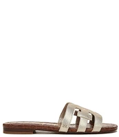 Sam Edelman Bay Leather Double E Logo Slide Sandals