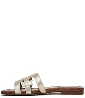 Sam Edelman Bay Leather Double E Logo Slide Sandals