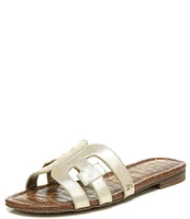 Sam Edelman Bay Leather Double E Logo Slide Sandals