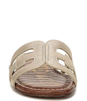 Sam Edelman Bay Leather Double E Logo Slide Sandals