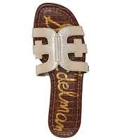 Sam Edelman Bay Leather Double E Logo Slide Sandals