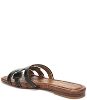 Sam Edelman Bay Leather Double E Logo Slide Sandals