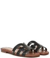 Sam Edelman Bay Leather Double E Logo Slide Sandals