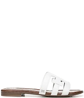 Sam Edelman Bay Leather Double E Logo Slide Sandals