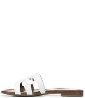 Sam Edelman Bay Leather Double E Logo Slide Sandals