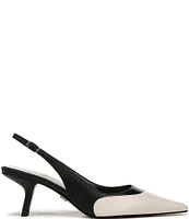 Sam Edelman Bayley Slingback Colorblock Leather Pointed Toe Pumps