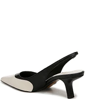 Sam Edelman Bayley Slingback Colorblock Leather Pointed Toe Pumps