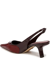 Sam Edelman Bayley Slingback Colorblock Leather Pointed Toe Pumps