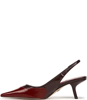 Sam Edelman Bayley Slingback Colorblock Leather Pointed Toe Pumps