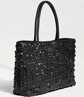 Sam Edelman Bianka Leather Woven Tote Bag