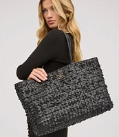 Sam Edelman Bianka Leather Woven Tote Bag