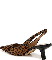 Sam Edelman Bianka Leopard Print Calf Hair Slingback Pumps