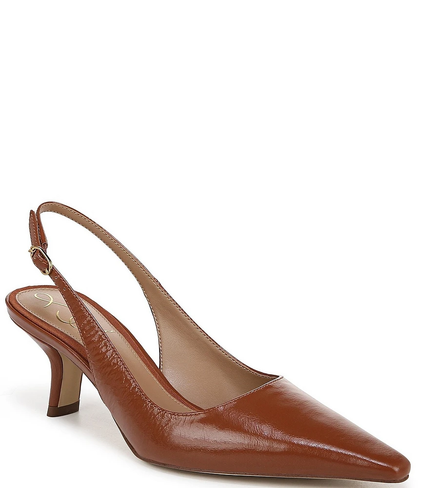 Sam Edelman Bianka Patent Leather Pointed Toe Sling Pumps