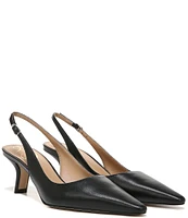 Sam Edelman Bianka Slingback Leather Pointed Toe Pumps