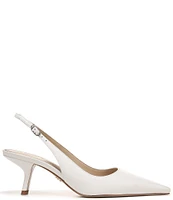 Sam Edelman Bianka Slingback Leather Pointed Toe Pumps