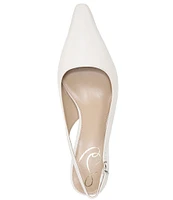 Sam Edelman Bianka Slingback Leather Pointed Toe Pumps