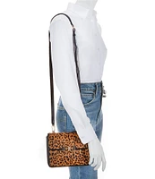 Sam Edelman Christy Leopard Haircalf Top Handle Bag