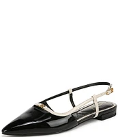 Sam Edelman Cohen Patent Slingback Point Toe Flats