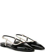 Sam Edelman Cohen Patent Slingback Point Toe Flats