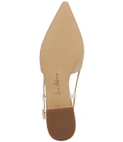 Sam Edelman Cohen Slingback Leather Point Toe Flats