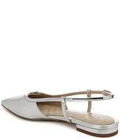 Sam Edelman Cohen Slingback Metallic Point Toe Flats